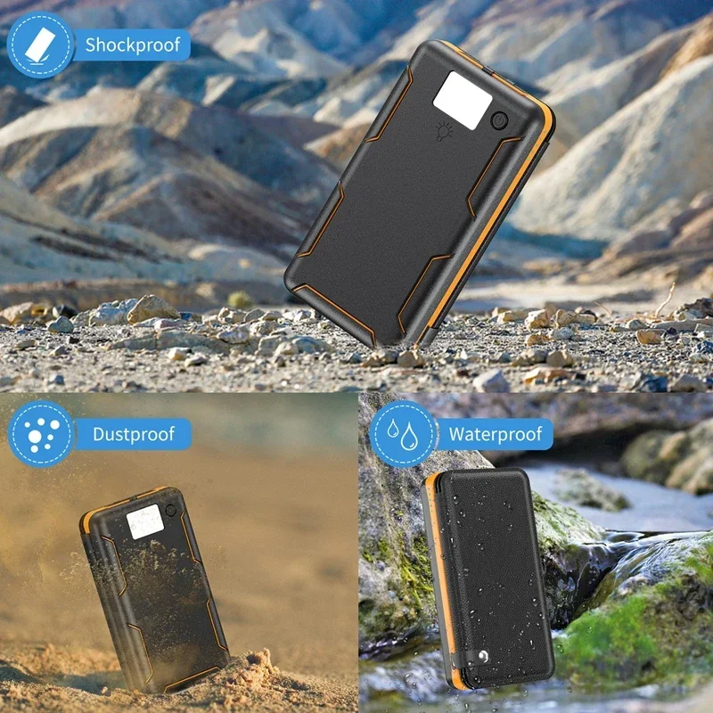 ROMOSS 500000mAh Solar Power Bank Large Capacity Super Fast Charging Outdoor Portable External Battery with Flashlight New - view 5