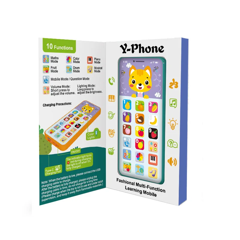 Montessori Multi-Functionele Vroege Educatie Puzzel Simulatie Telefoon Opladen Intelligente Leermachine Kinderen Geschenken Jongens Meisjes