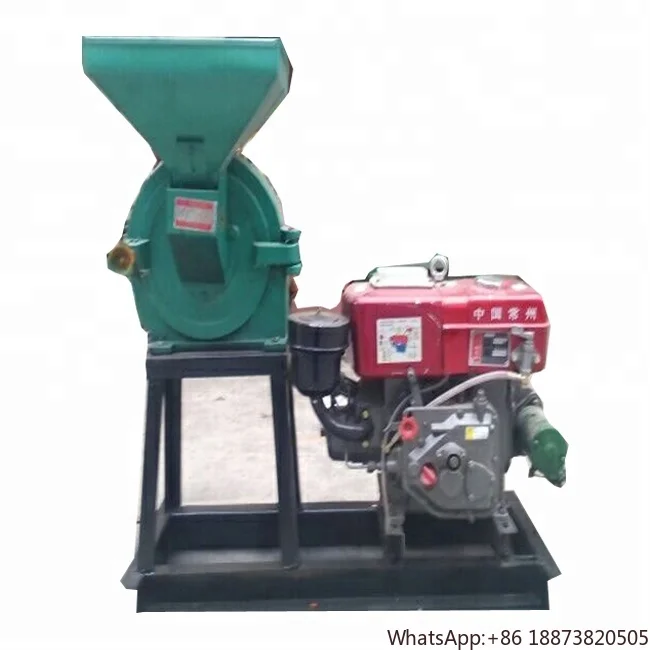 cheap price diesel engine driven grain crusher corn mill machine