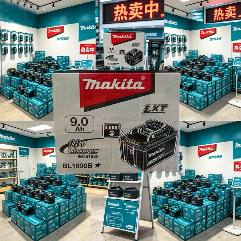 

⭐️⭐️⭐️⭐️⭐️New 2026 Makita 18V 9Ah Rechargeable Battery Makita Power Tools Li-ion Replacement 18v Battery+charger+electric drill