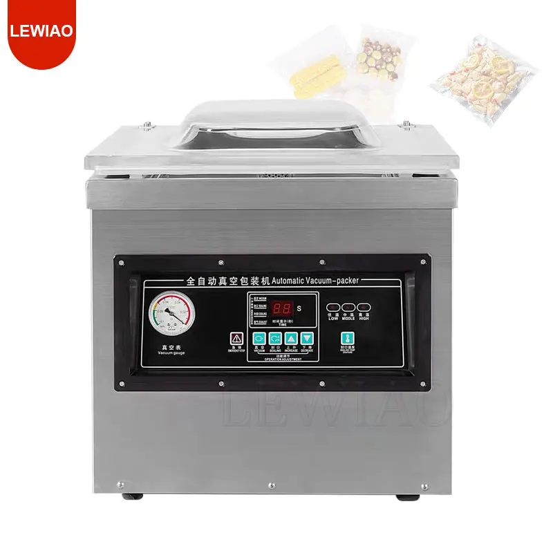 Food Vacuum Packing Machine Commercial Chamber Vacuum Sealer Kitchen Meat Bag Packaging Food Saver Sealing Machine