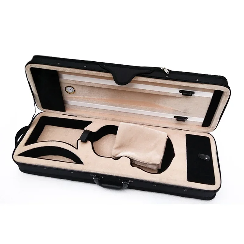 

High-quality violin foam square case with lock, hygrometer, case