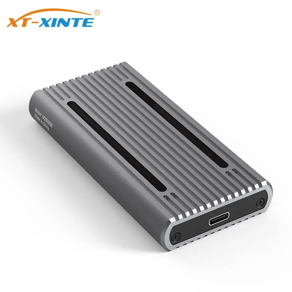 

Aluminum Alloy Dual M.2 Protocol RGB Case 10Gbps Solid State Drive Enclosure Type-C USB Gen2 for M2 M-Key NVME NGFF SSD Adapter