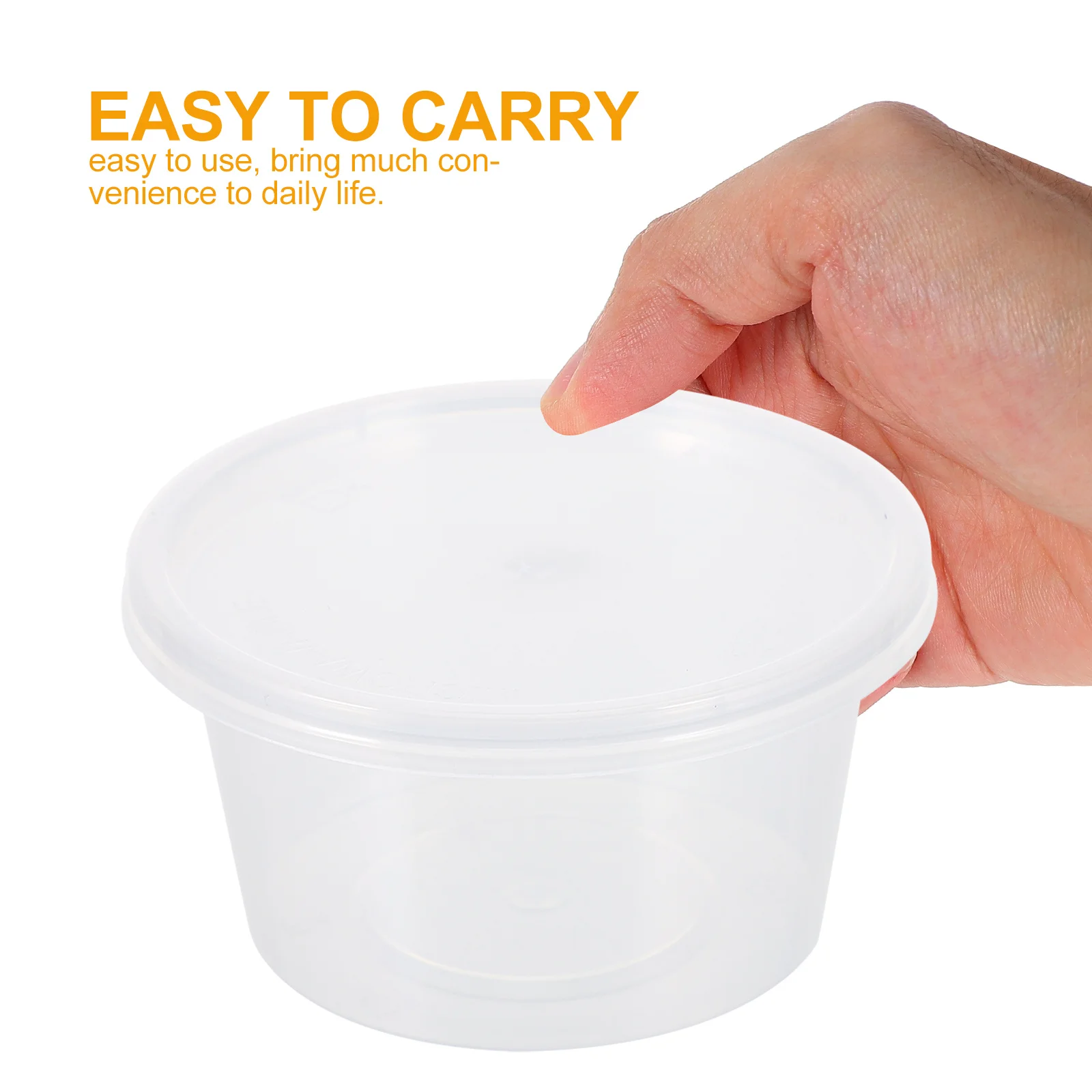 

100Sets Food Storage Plastic Box Disposable Fruit Vegetable Packing Container Clear Sealing Box Multipurpose Use