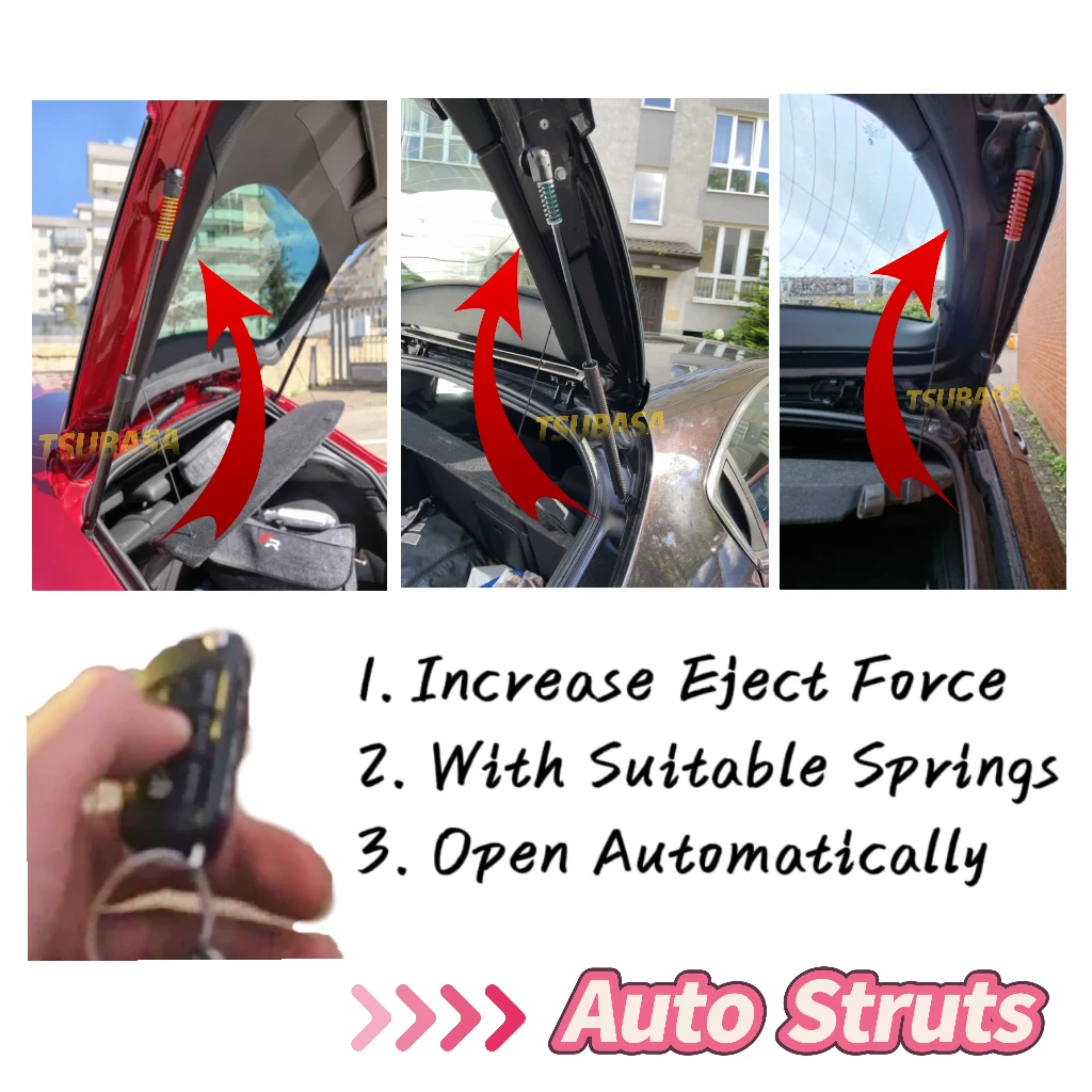 دعامات تلقائية مع نوابض لسيارة Volkswagen Tiguan Allspace (BW2/BJ2) 2017-2025 رافعة رفع صندوق الباب الخلفي الخلفي تدعم مثبط الصدمات