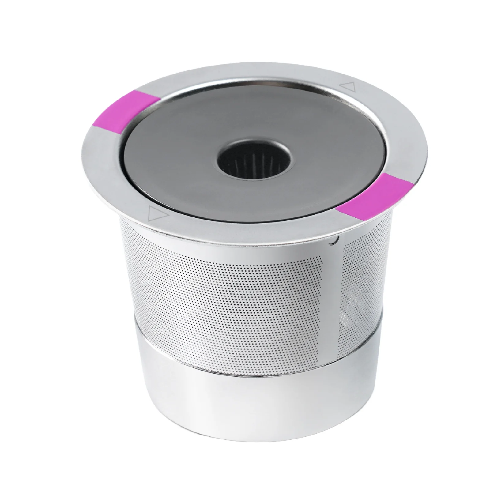Reusable Stainless Steel K Cup Coffee Filters Round OEM&ODM Home Use Refillable Filters for K Coffee Machine Single Box Packing