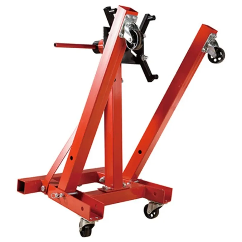 2000LBS Capacity Workshop Auto Tools Car Engine Stand with Wheels Universal Vehicle Engine Stand