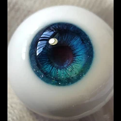 Boule oculaire en résine colorée pour le beurre des yeux, accessoires pour le beurre BJD, bricolage à la main, bleu, 1/6mm, 1/8mm, 1/3mm, 12mm, 14mm, 16mm, 18mm