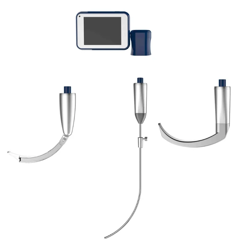 BESDATA High Resolution M3 Video Laryngoscope Set Airway Management Stylet Intubation Use Digital Screen