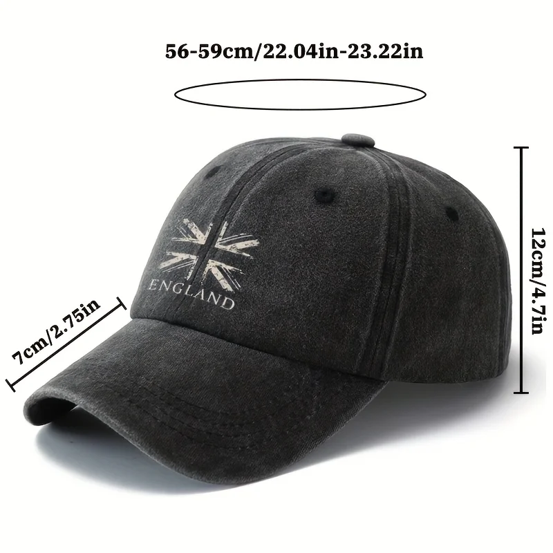 Customization A Multifunctional Baseball Cap Featuring The British Flag, Designed For Everyone. This Classic Vintage Hat Is Ligh