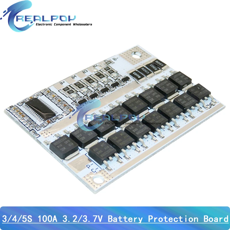 3S 4S 5S 3.2V 3.7V BMS 12V 16.8 21V 100A Li-ion LMO Ternary Lithium Battery Protection Circuit Board Li-POLYMER Balance Charging