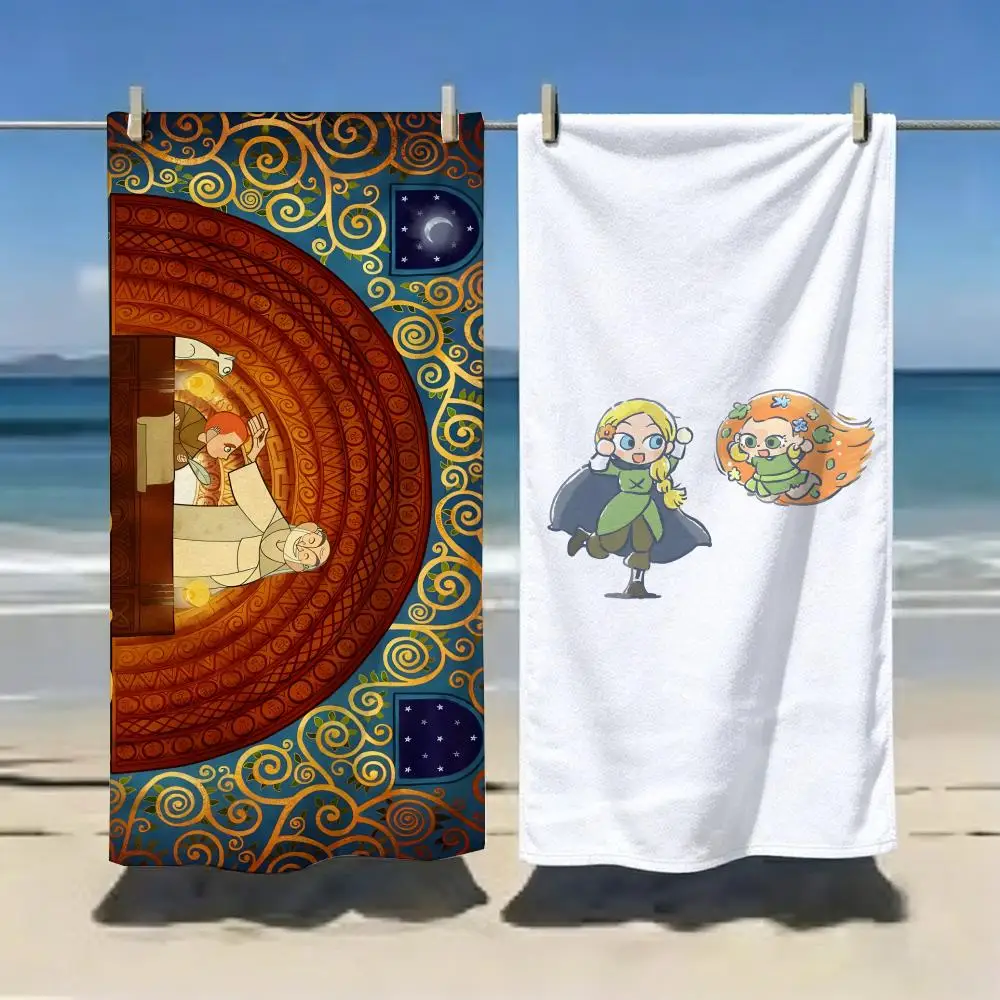 Fantasy Cartoon T-The Secret of Kells Towel Microfiber soft Beach Towel for Travel Fitness Sauna Bathing Camping