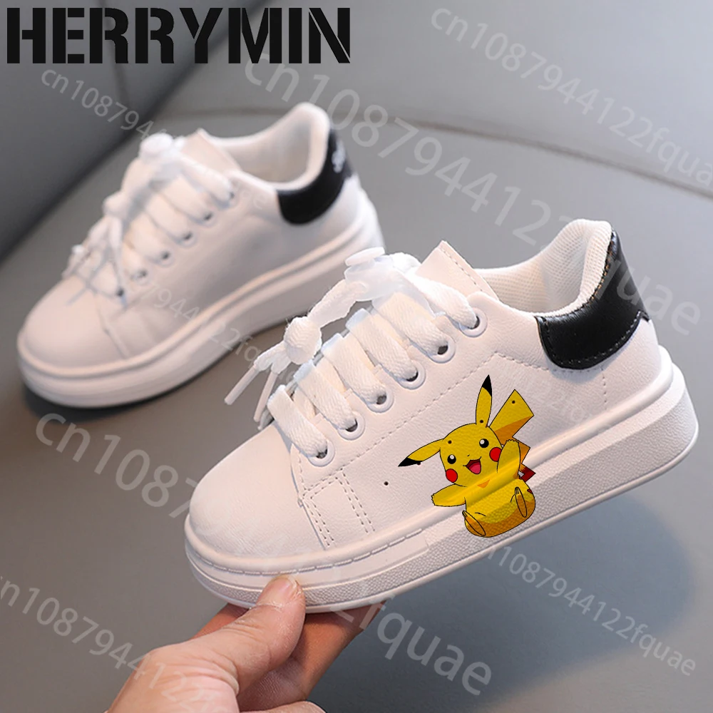 Pokemon meninos sapatos moda crianças tênis dos desenhos animados estudante bebê macio correndo sapatos esportivos casuais presente de natal