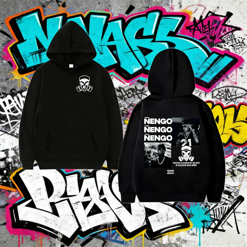 

Осень-зима 2025 года, рэпер Nengo Flow Real G4 Life Tour Album Merch, мужская винтажная толстовка большого размера из 100% чистого хлопка с принтом