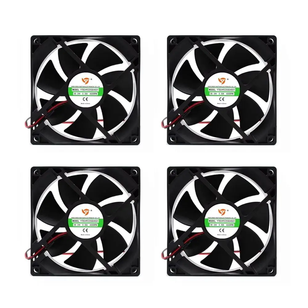 

9CM 24V 0.30A 4500RPM Welding Machine Cooling Fan Durable Ventilation High Air Volume Server Fan Exhaust Welding Machine Fan