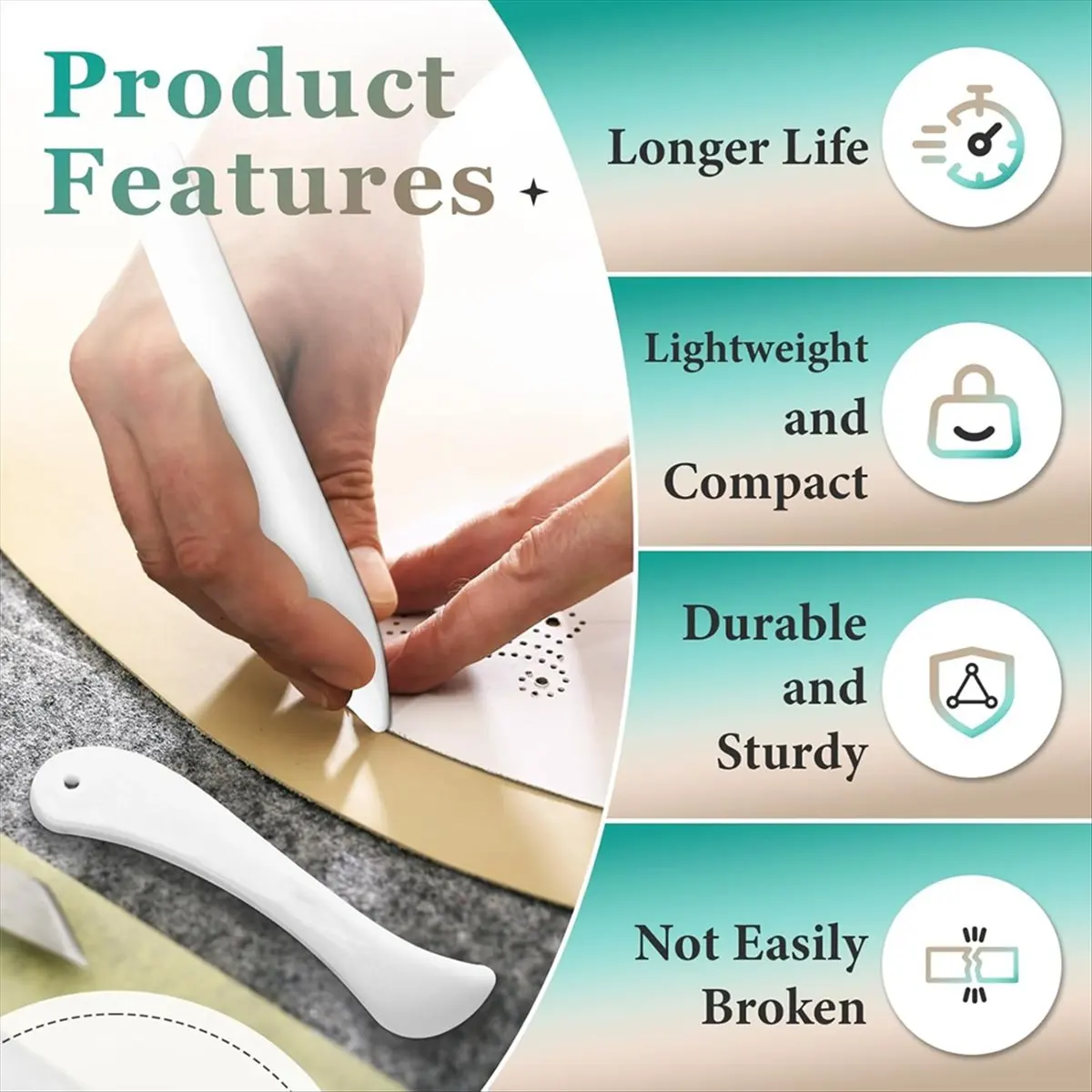 【Best Seller】20 Pcs Bone Folder Tool - Plastic Bone Folder Paper for Card Making, Leather Cards, DIY Handmade Burnishing, Bookbi
