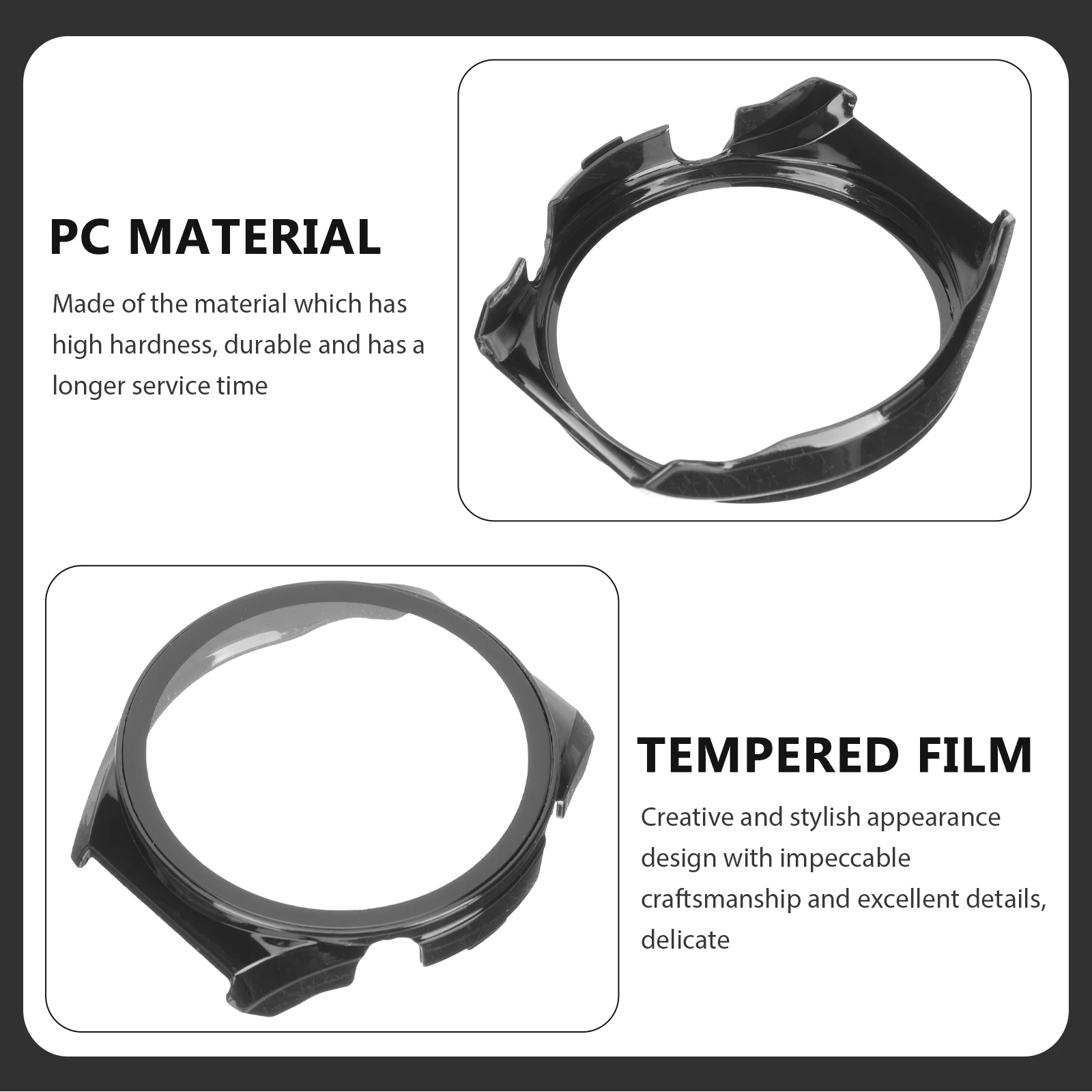 

Smartwatch Protector Watch Protective Cover Scratch Proof Hard Case Stylish Protective Shell Wristwatch Cover Watch Case