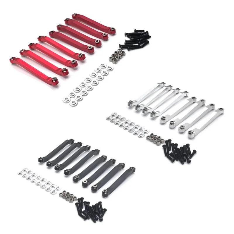

8pcs Metal Upgrade Chassis Pull Rods Fixed Link For MN 1/12 D90 D91 D96 MN98 99S RC Car Modified Parts