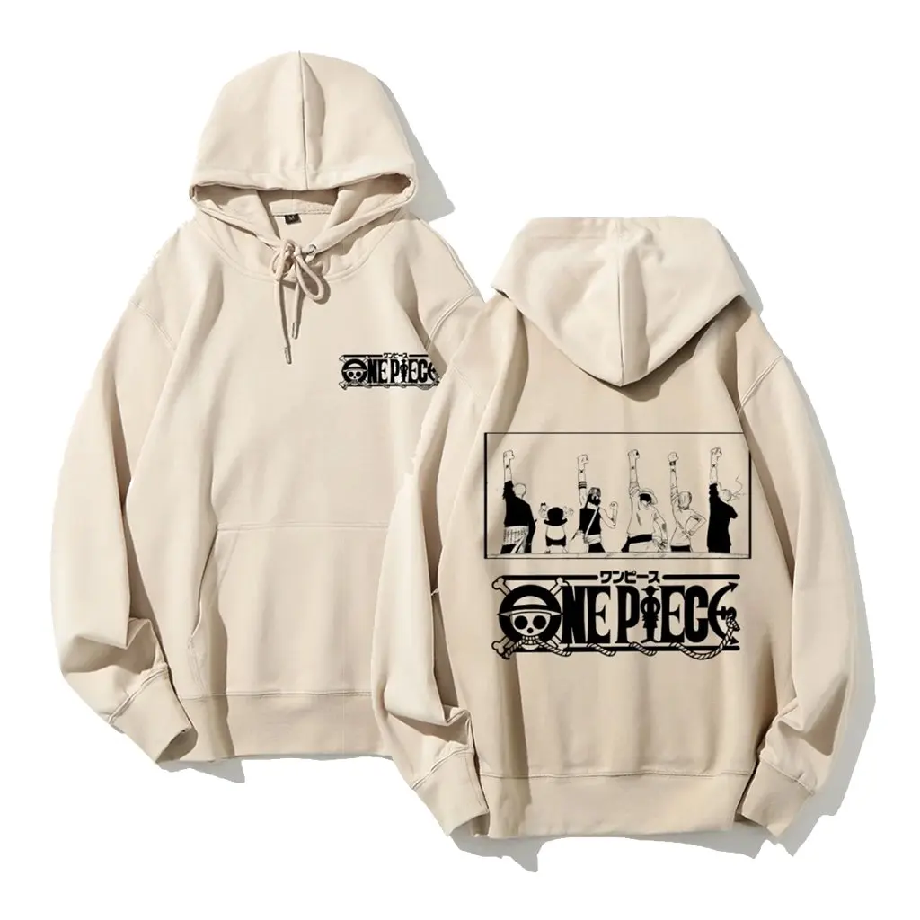 One Piece Anime Hoodie 2026 Neuer Pullover Männer Frauen Casual Streetwear Cosplay Luffy Zoro Charakter Print Manga Sweatshirt Unisex
