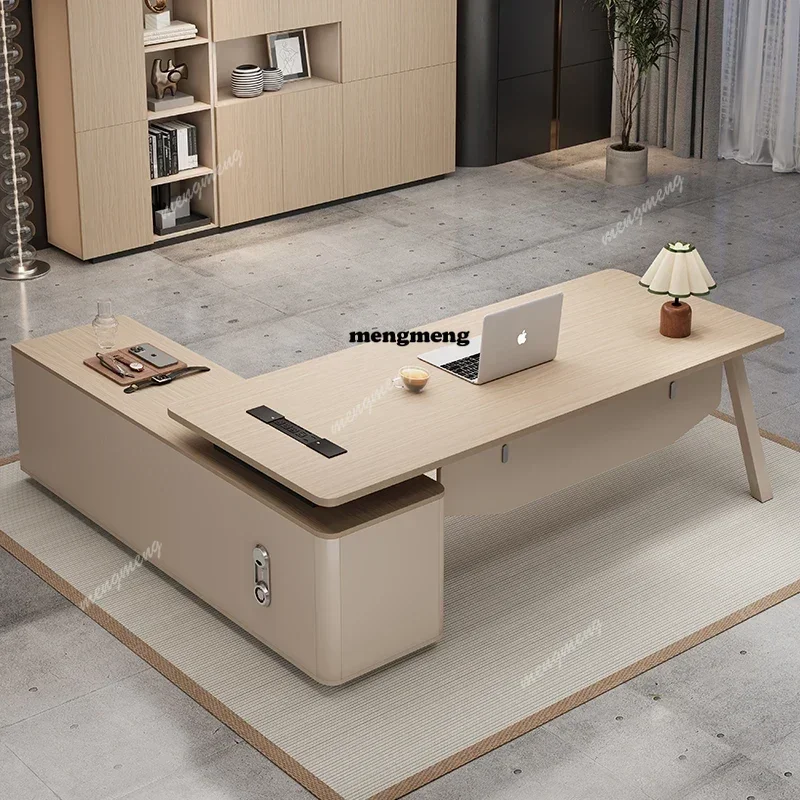 F182 Price Vintage Office Desks Unique Simple Style Drawers Modern Office Desks Luxury Corner White Escrivaninha Work Station Ta