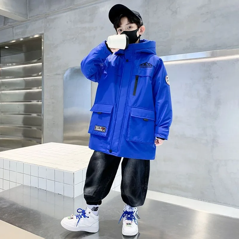 

Новинка 2023 года, зимний плащ для мальчиков, водонепроницаемая куртка на флисовой подкладке для маленьких мальчиков, ветровка для занятий спортом на открытом воздухе