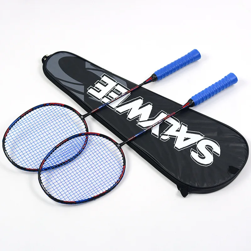 4U Carbon Integrated Badminton Racket, Ultra Light Durable Design for Men Women Amateur Intermediate Advanced Match and Training