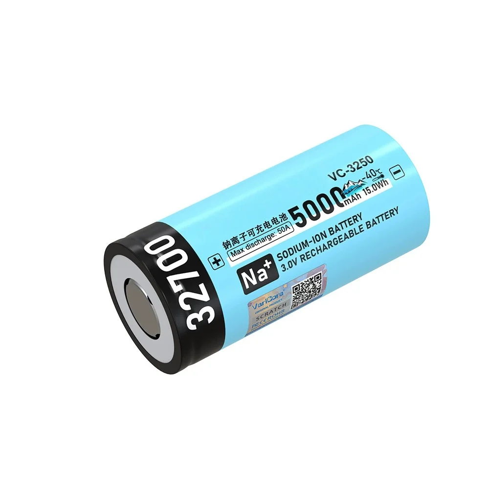 32700 3.0V 5000mAh Sodium-ion rechargeable battery cell VC-3250
