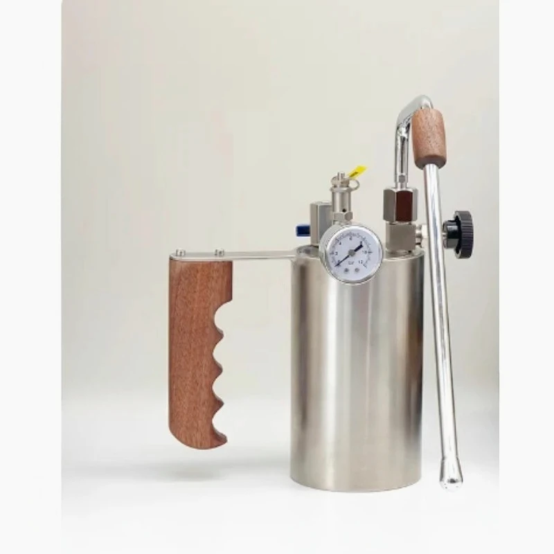 For Outdoor Camping Steam Milk Foam Machine Coffee Latte Hair Milk Foam Stainless Steel Direct Fire Household Commercial Small