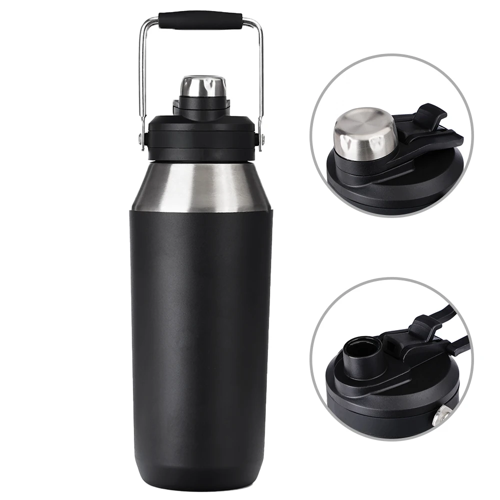 

Portable Vacuum Flask 40oz Large Capacity Double Wall Stainless Steel Water Bottle 1200ML Premium 8/18 for Travel Outdoor