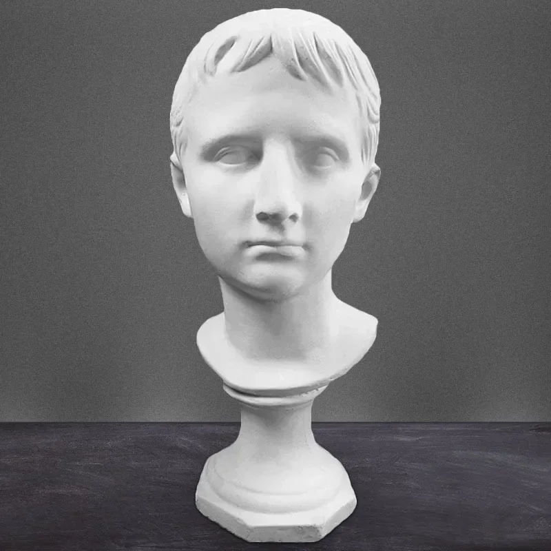 Xisaro plaster statue 5cm head, plaster sculpture, statue, ornament