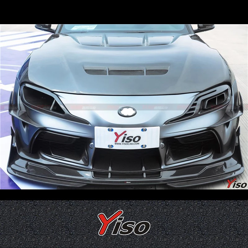 

Подходит для SUPRA A90 Модифицированная крышка двигателя Yiso Bat King Крышка машины Аэродинамическое углеродное волокно Yiso Bat King HOOD