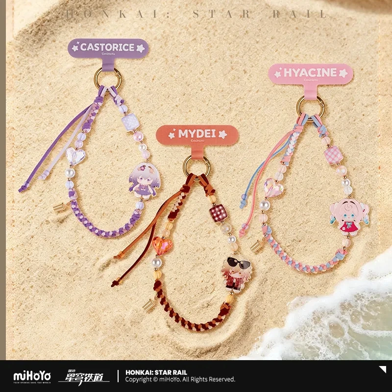 Official miHoYo Honkai: StarRail Authentic Seasonal Doll Series Character Merchandise DIY Cell Phone Strap, Series 2: Holiday Gi