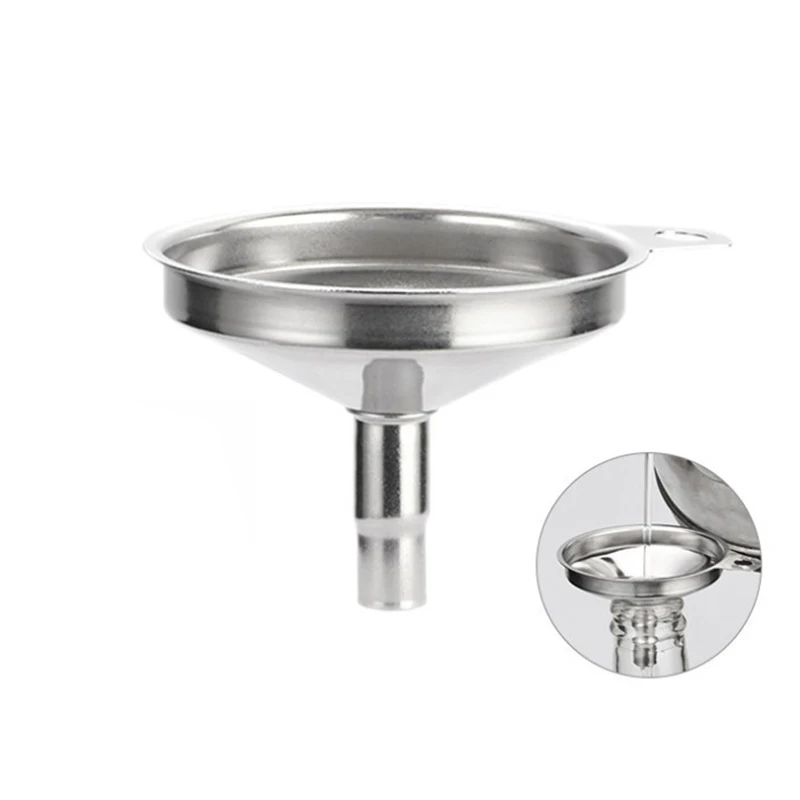 

1pc Mini Stainless Steel Funnel Filling Hip Flask Beer Liquid Oil Tools Small Mouth Infusing Oils, Jams, Spirits hot sale