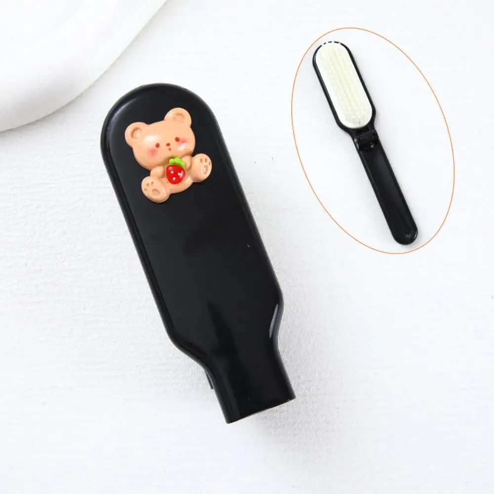 Mini Cartoon Long Hair Comb 3D pattern Anti Static Hair Massage Comb Durable Square Pocket Comb Lady