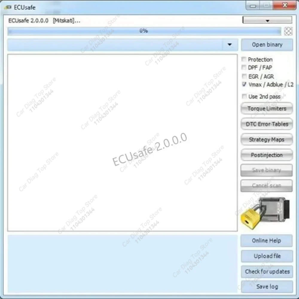 2025 رائجة البيع ECU Safe 2.0 أداة تشخيصية برنامج أداة تشخيصية للسيارات والشاحنات لبرمجة ecu برنامج ECUSafe 2.0