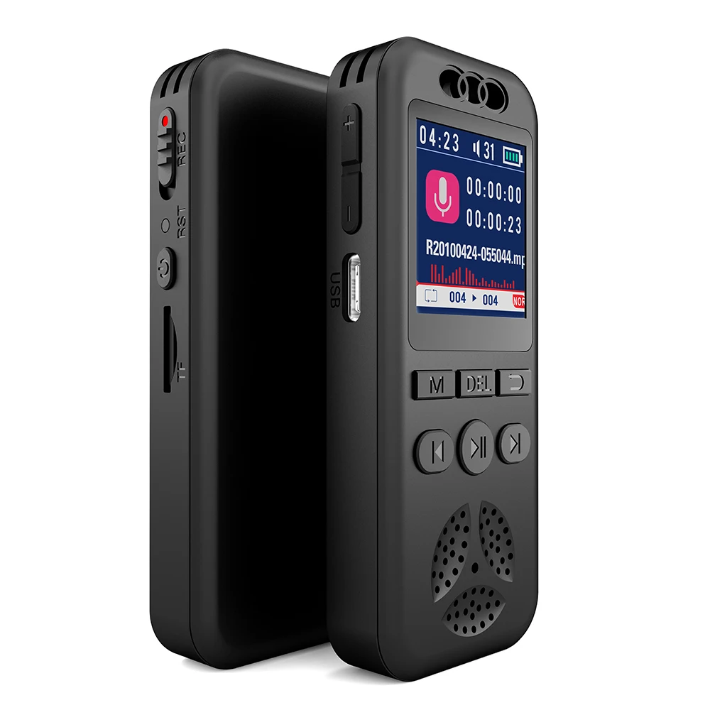 128GB/64/16/8GB Digital Voice Recorder SU7 Voice Activated Audio Recording Noise Reduction Playback MP3 Player 560hrs Recording