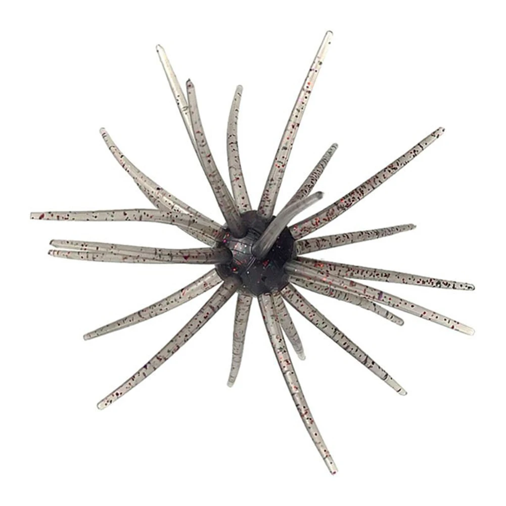 1pc 110MM Floating Soft Bait PVC Bionics Sea Urchin Bait Worms With 24 Grass Skirt Floating Soft Bait Fishing Baits Accessories