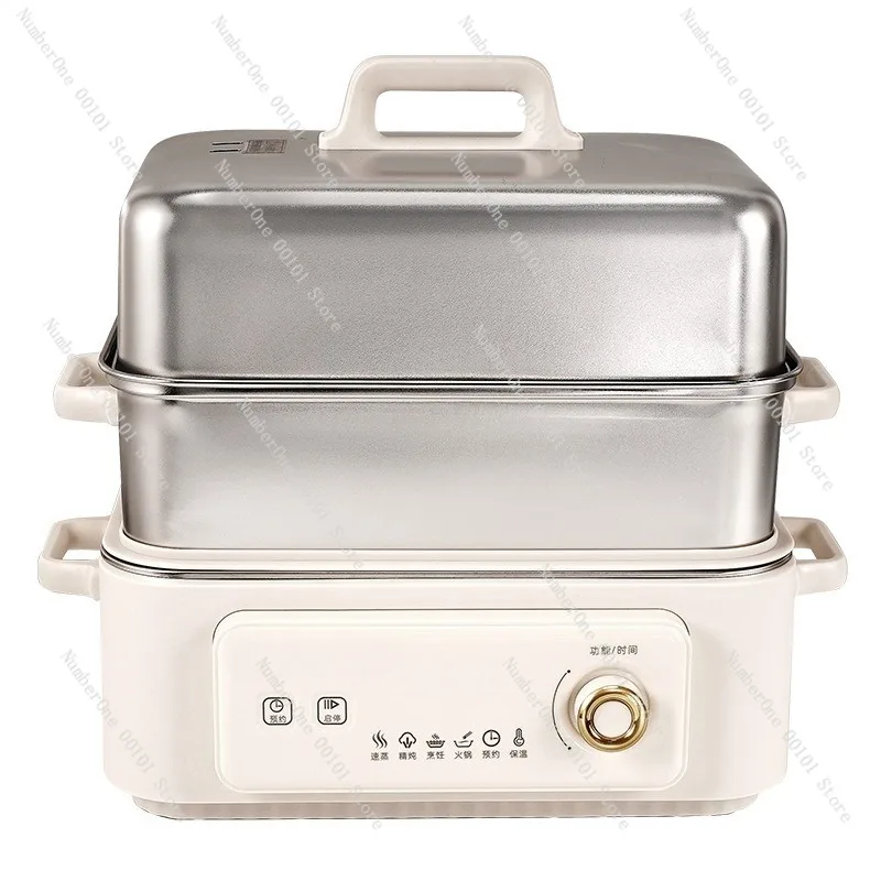 Premium 316 Stainless Steel Electric Steamer Pot Multifunction Home Cooking Appliance for Steaming Boiling Stewing Multi Layer