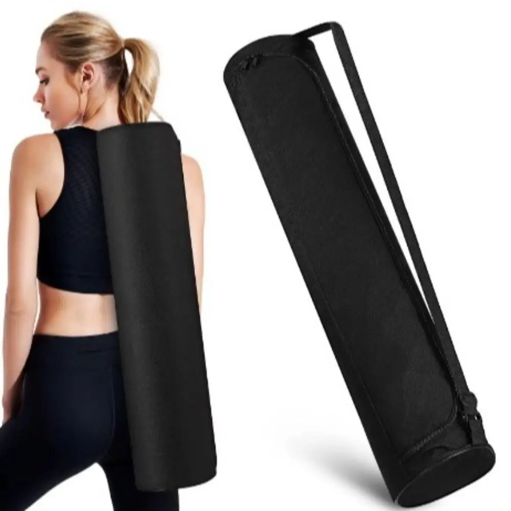 Thickened Yoga Mat Bag Double Zipper Adjustable Strap Pilates Mat Backpack Multifunction Storage Folding Sports Pad Cover Dance