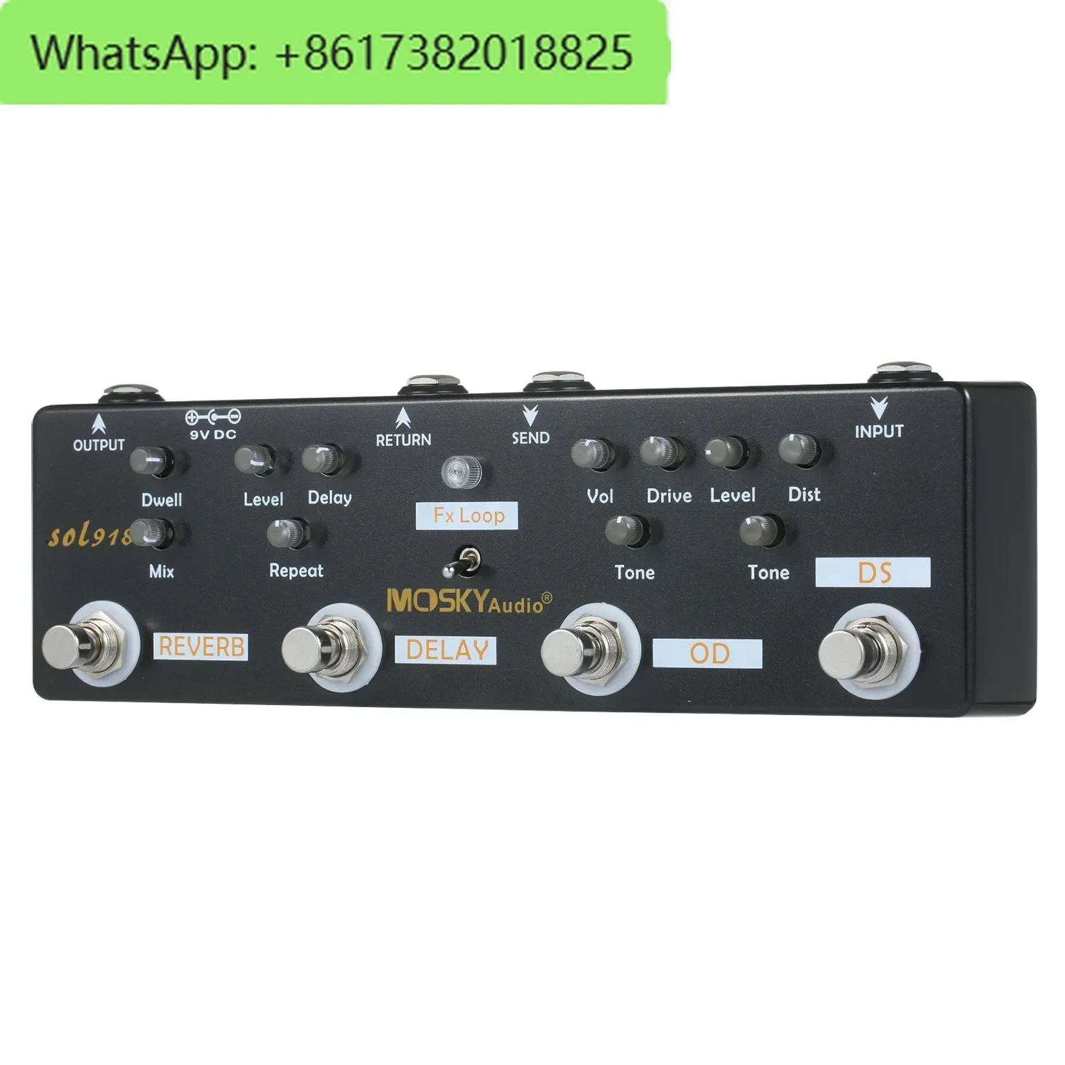 

Moskyaudio SOLO918 multi-channel instrument effector. Multiple in one