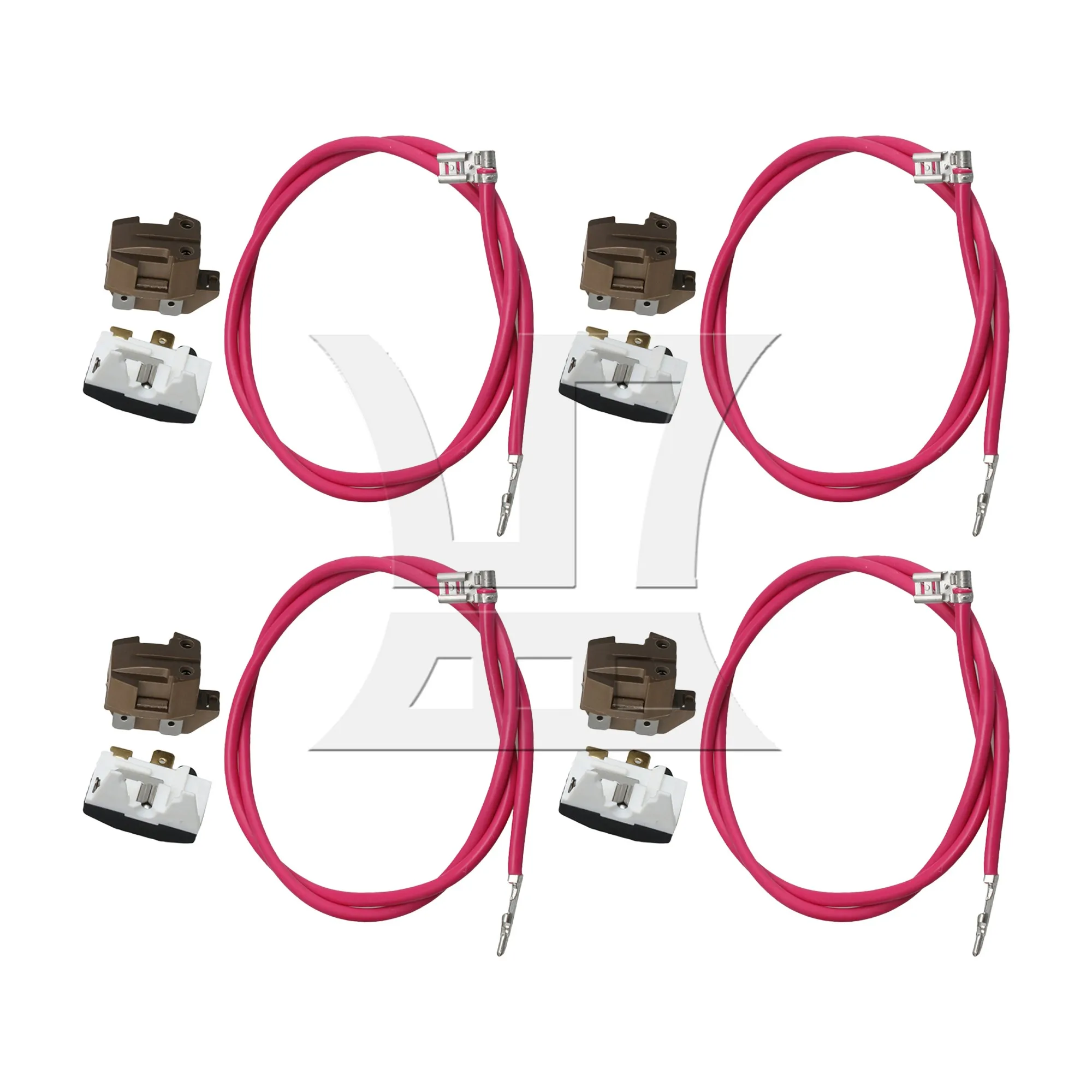 

4 Pcs Freezer Part Relay and Overload Replacement for Estate AP3108472