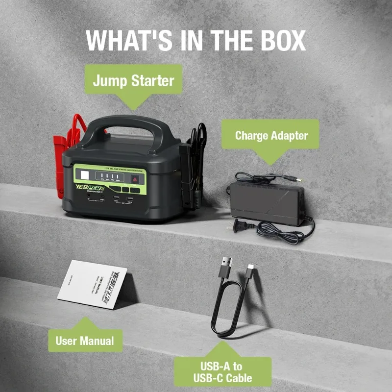 2025 All Car Emergency Battery Jump Starter X1 Model Multifunctional12V/24V Jumpstarter