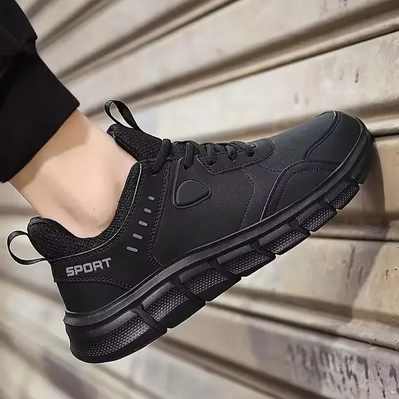 Männer Wanderschuhe Neue Leder Winddicht Leichte Einfache Vielseitige Jogging Männliche Turnschuhe Im Freien Nicht-Rutsch Verschleiß Beständig Schuhe – Detail 4