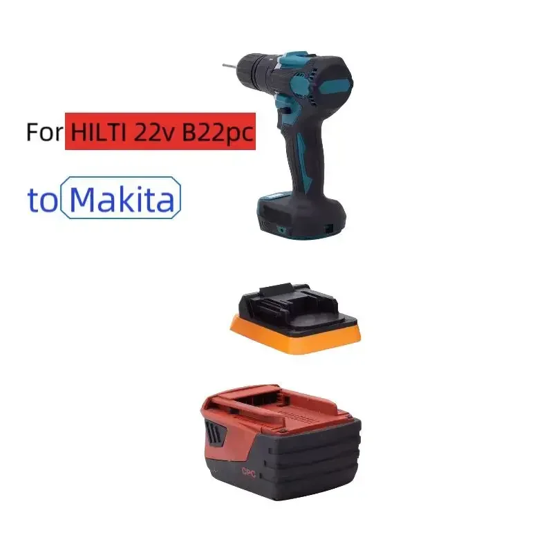 Imagem -04 - Adaptador para Hilti 22v Lithium Battery para Makita 18v Tool Adaptador de Saída do Cabo Hilti Compatível Bateria Faça Você Mesmo 14awg