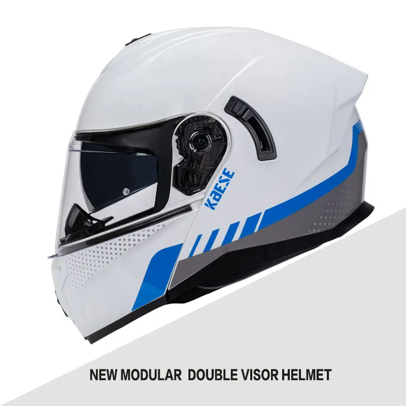 

Helmet And Safety For Motorcycle Scooter Casco Moto Modular Capacetes Helmets Engine Full Face Casco Double Visor DOT ECE