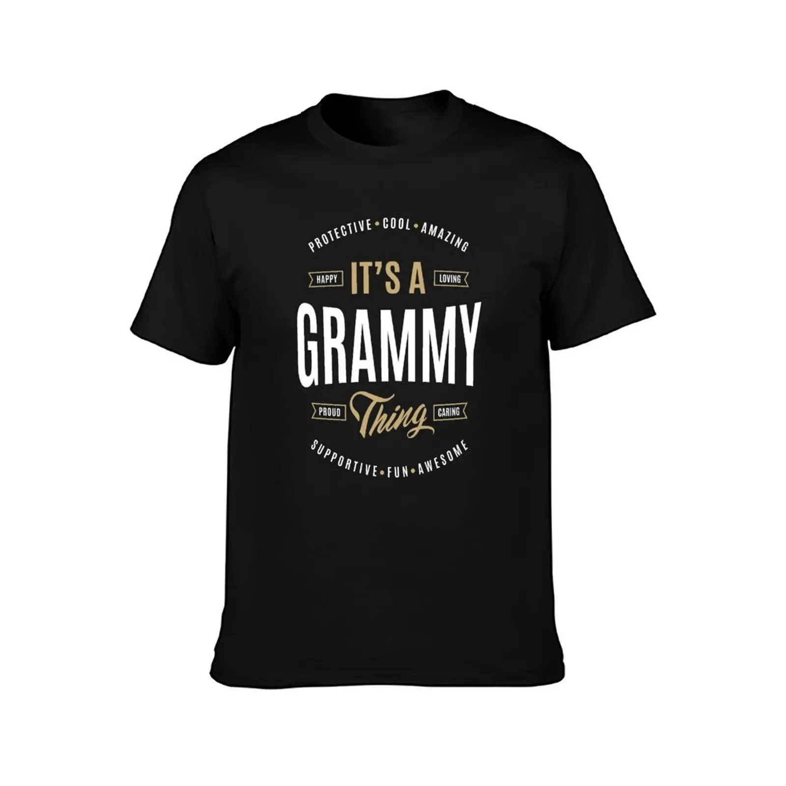 Perfect Gifts Grammy T-Shirt, Summer Casual Cotton Tee, Oversized Streetwear Tops, Vintage Graphic Print, Loose Fit Short Sleeve