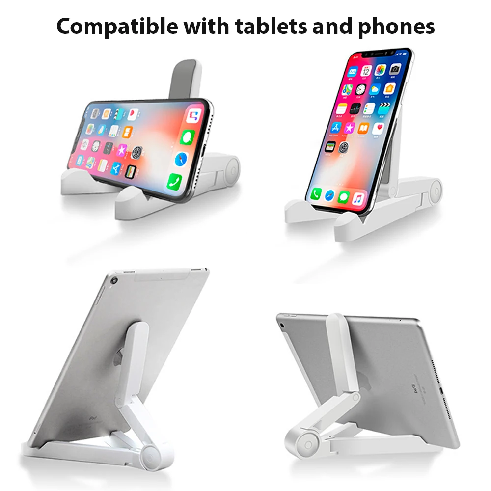 Universal Folding Stand For Samsung Huawei Xiaomi Mobile Phone Tablet Stand For Ipad Air Pro 4.7in To 12.9in Durable Ipad Stand