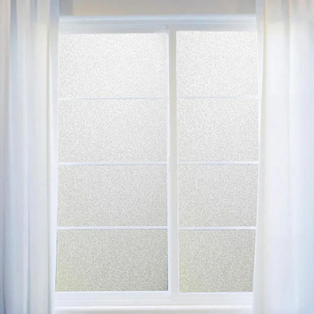 60*200cm Frosted Window Film No Glue Self Adhesive Vinyl Static Cling Privacy Glass Door Sticker Bathroom For Home Decor