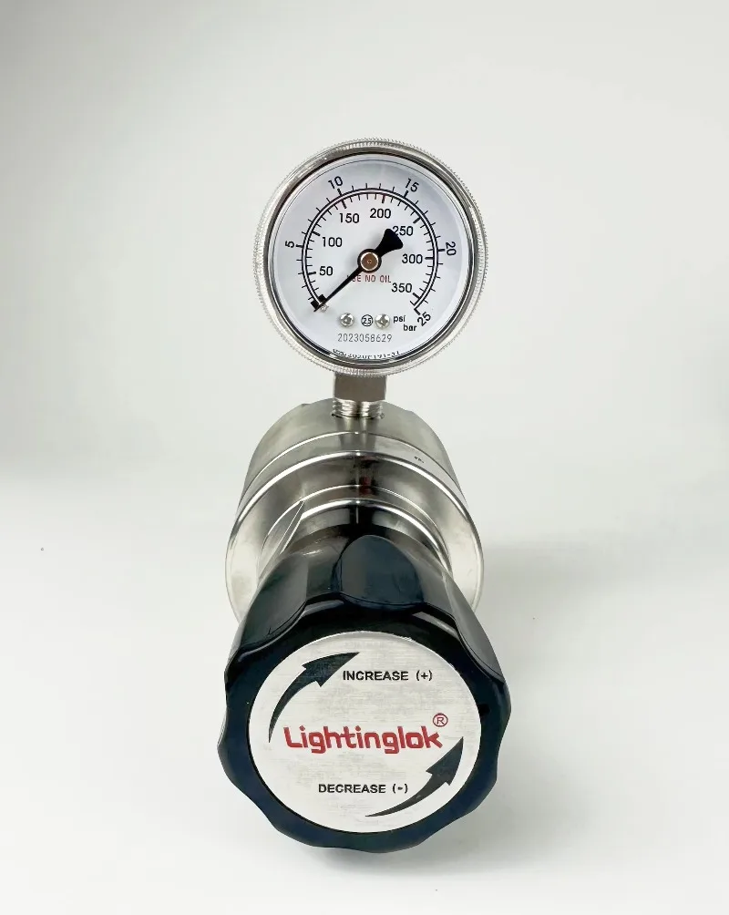 Integrated gas pressure regulator system with integrated components for reliable pressure management