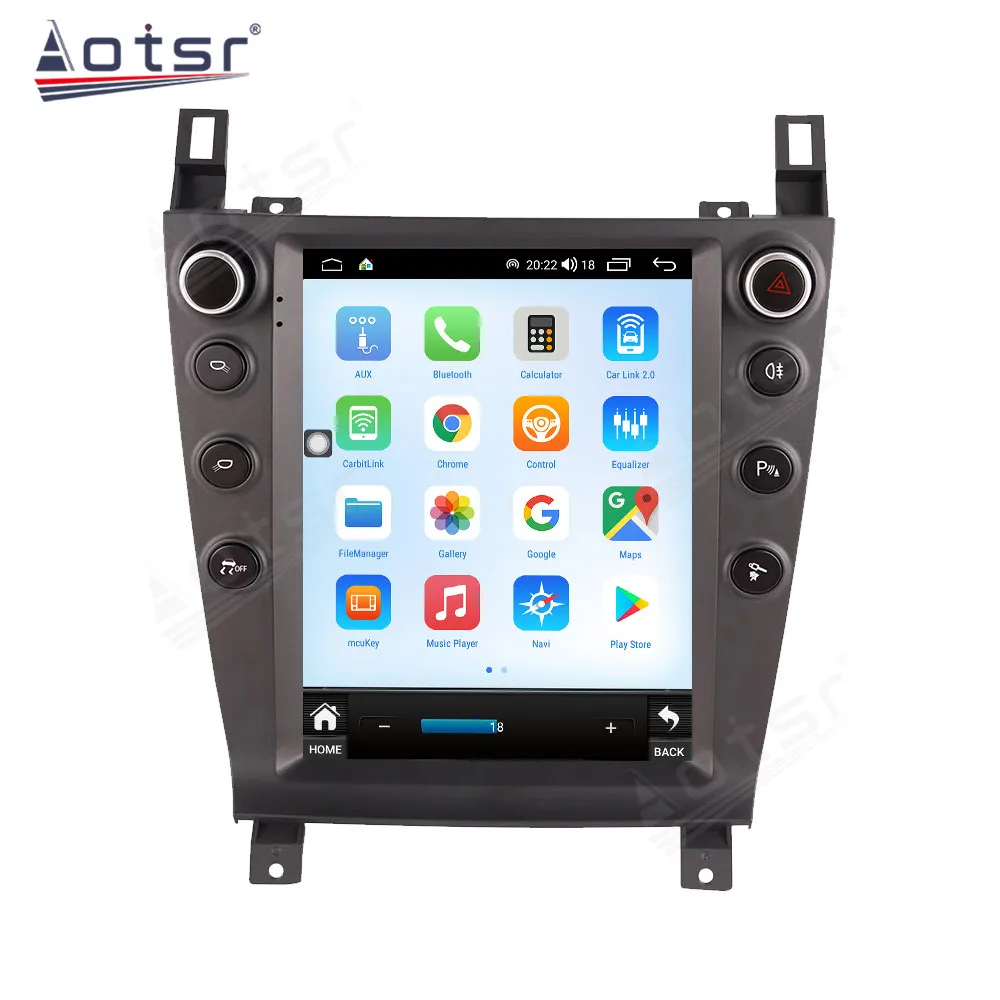 Carplay Auto Stereo Android 14 For Aston Martin 2005-2015 Tesla Style Car GPS Navigation Multimedia Player Radio Tape Head Unit